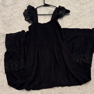 Black Lace Maxi Dress